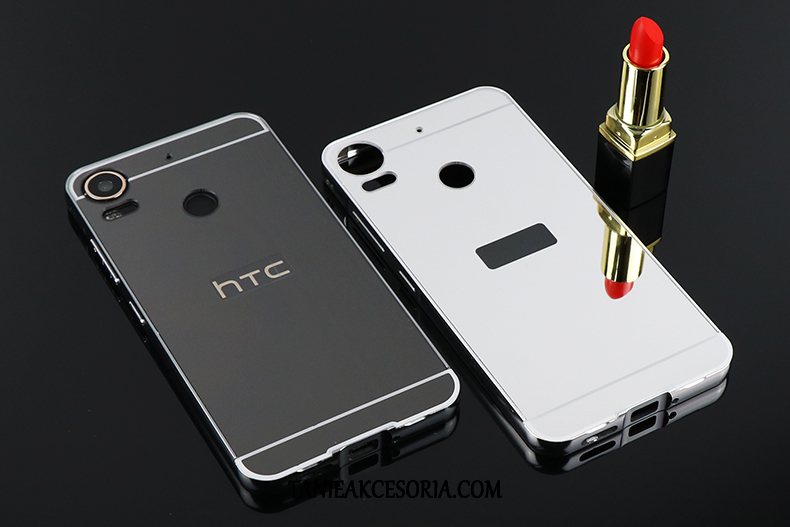 Etui Htc Desire 10 Lifestyle Lustro Szkło Hartowane Anti-fall, Futerał Htc Desire 10 Lifestyle Wspornik Filmy Metal