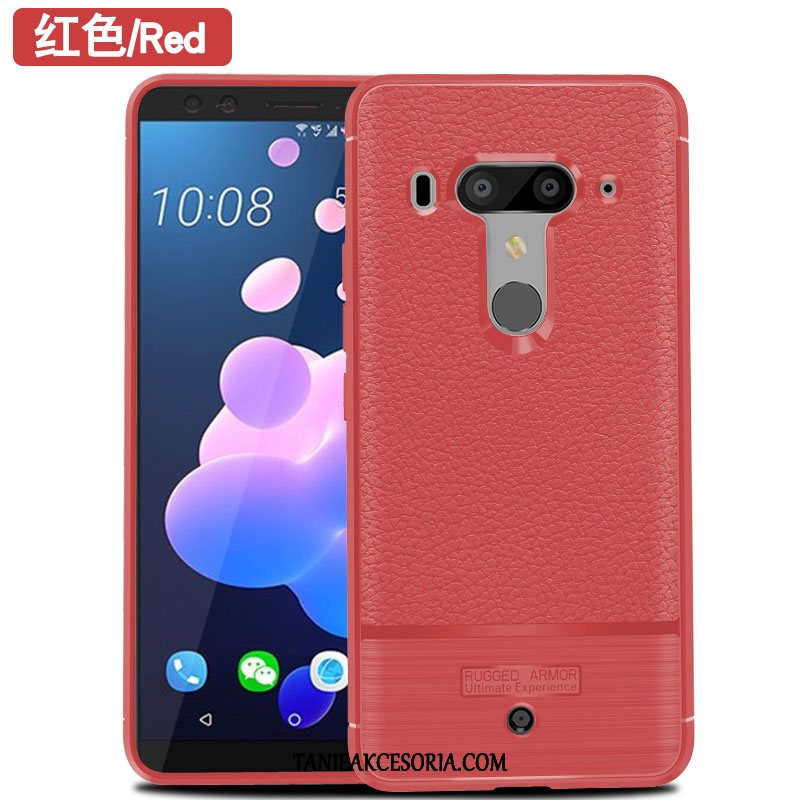 Etui Htc U12+ Miękki Telefon Komórkowy Czerwony, Obudowa Htc U12+ Silikonowe Anti-fall Kreatywne