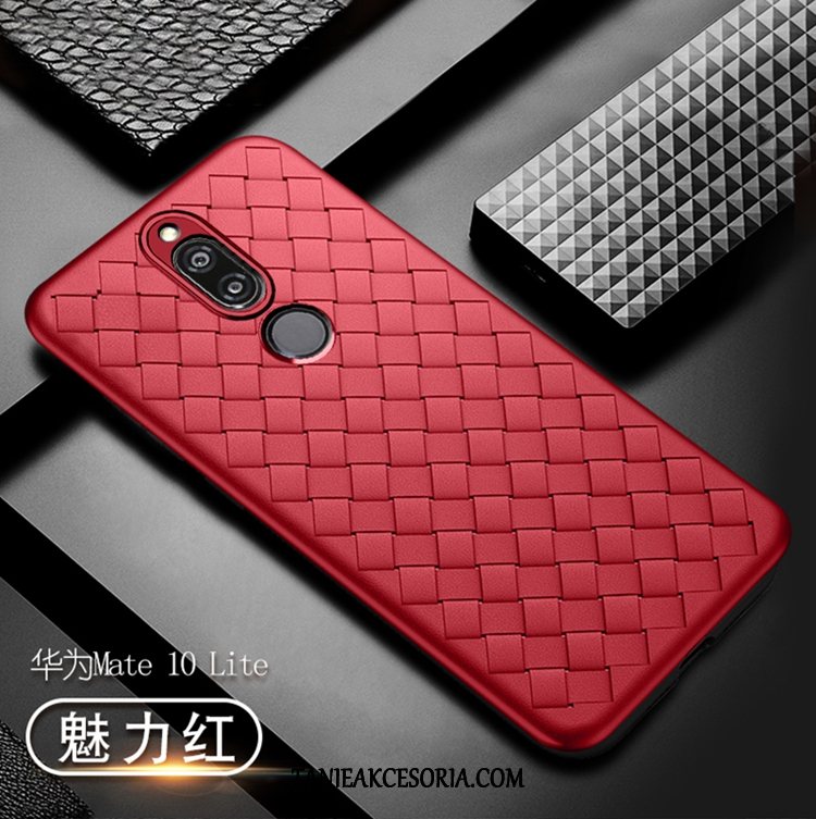 Etui Huawei Mate 10 Lite Oddychające Telefon Komórkowy Chłodzenie, Obudowa Huawei Mate 10 Lite Silikonowe Czerwony