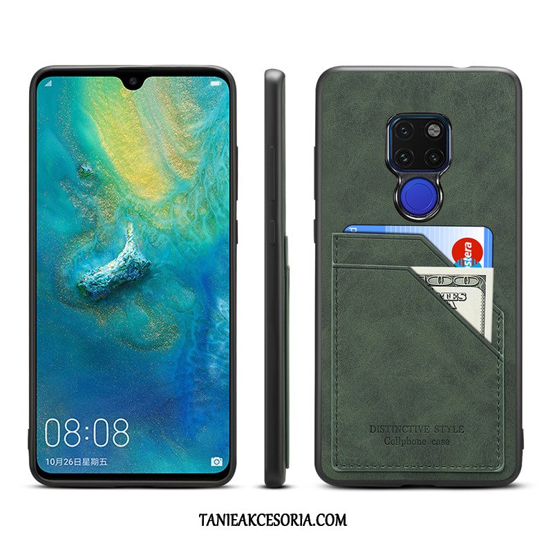 Etui Huawei Mate 20 Anti-fall Karta Lekki I Cienki, Pokrowce Huawei Mate 20 Telefon Komórkowy All Inclusive Zielony