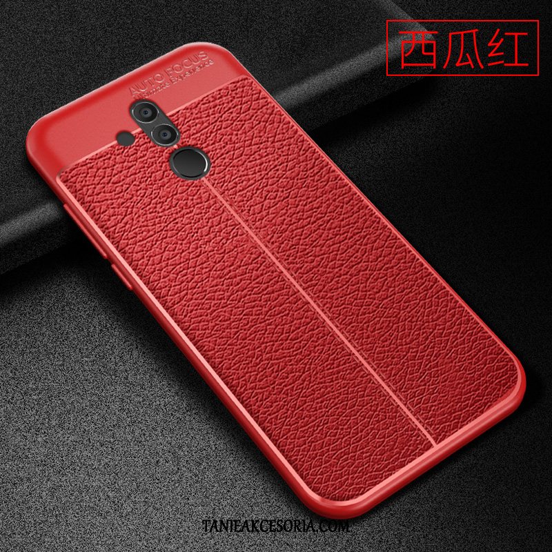 Etui Huawei Mate 20 Lite Lekki I Cienki Czerwony Telefon Komórkowy, Futerał Huawei Mate 20 Lite Skóra Anti-fall Biznes