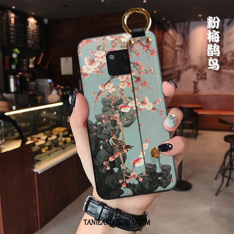 Etui Huawei Mate 20 Pro Moda Miękki Zielony, Obudowa Huawei Mate 20 Pro Crane Kreatywne Osobowość