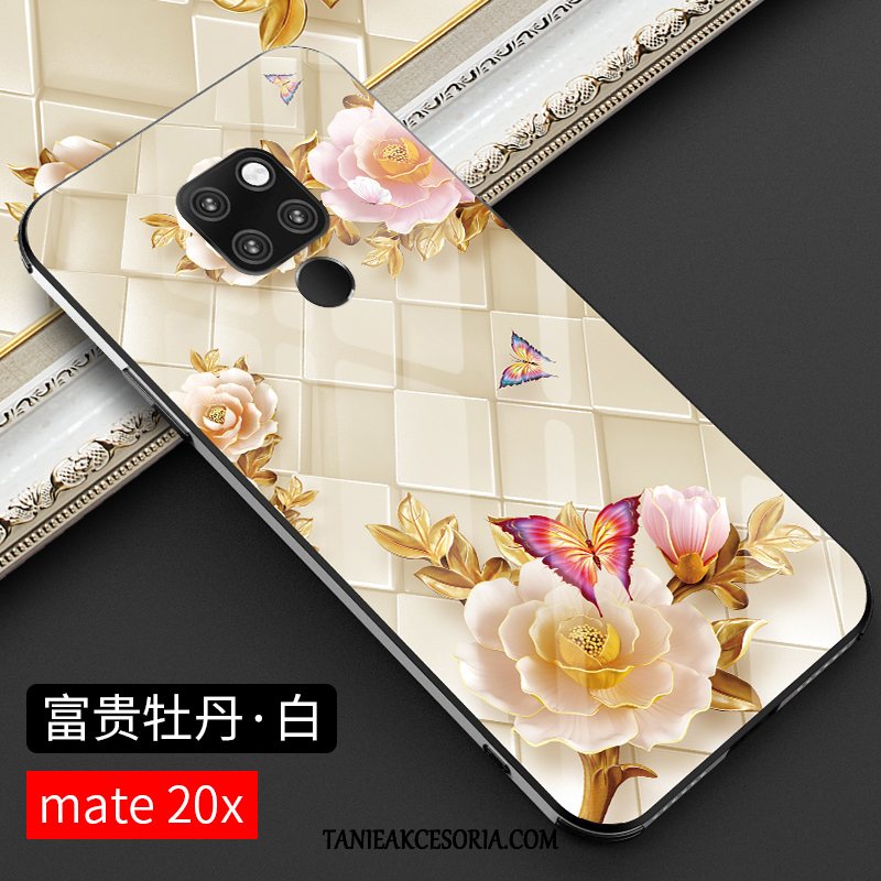Etui Huawei Mate 20 X Szkło Telefon Komórkowy Czerwony Netto, Pokrowce Huawei Mate 20 X Wysoki Koniec All Inclusive Cienkie