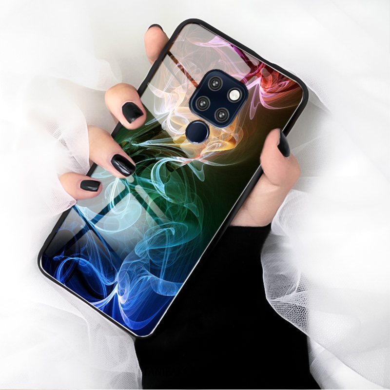 Etui Huawei Mate 20 X Telefon Komórkowy Lustro Anti-fall, Obudowa Huawei Mate 20 X Tendencja Moda All Inclusive