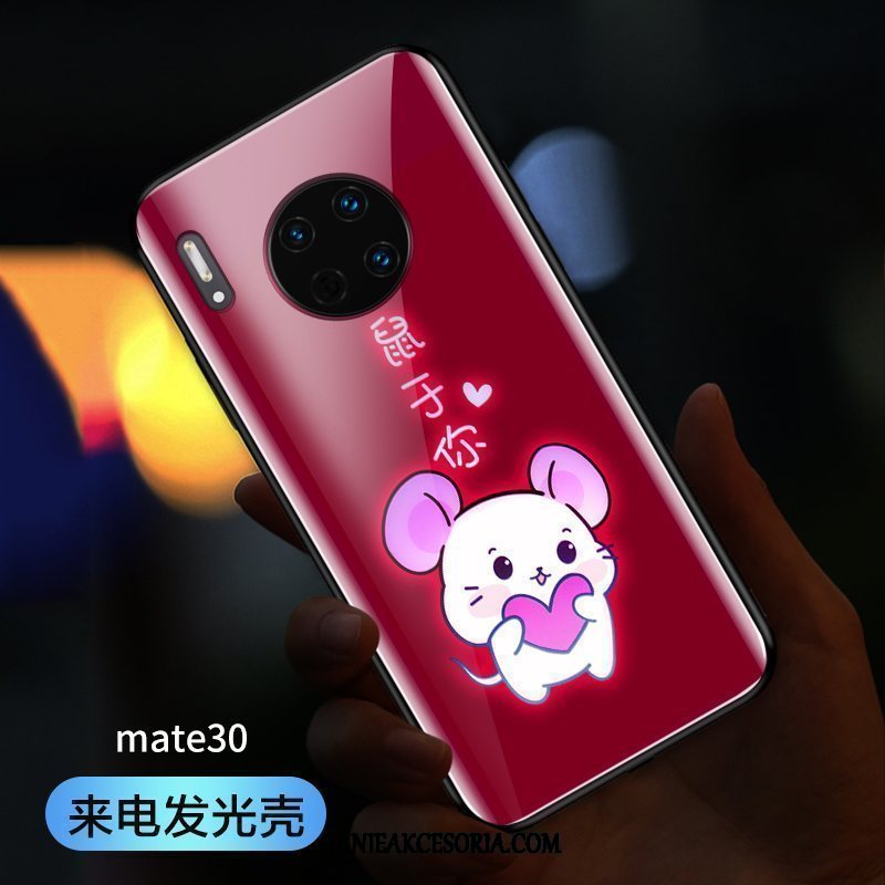Etui Huawei Mate 30 Kreatywne Czerwony Netto Telefon Komórkowy, Futerał Huawei Mate 30 Rat Osobowość Nowy