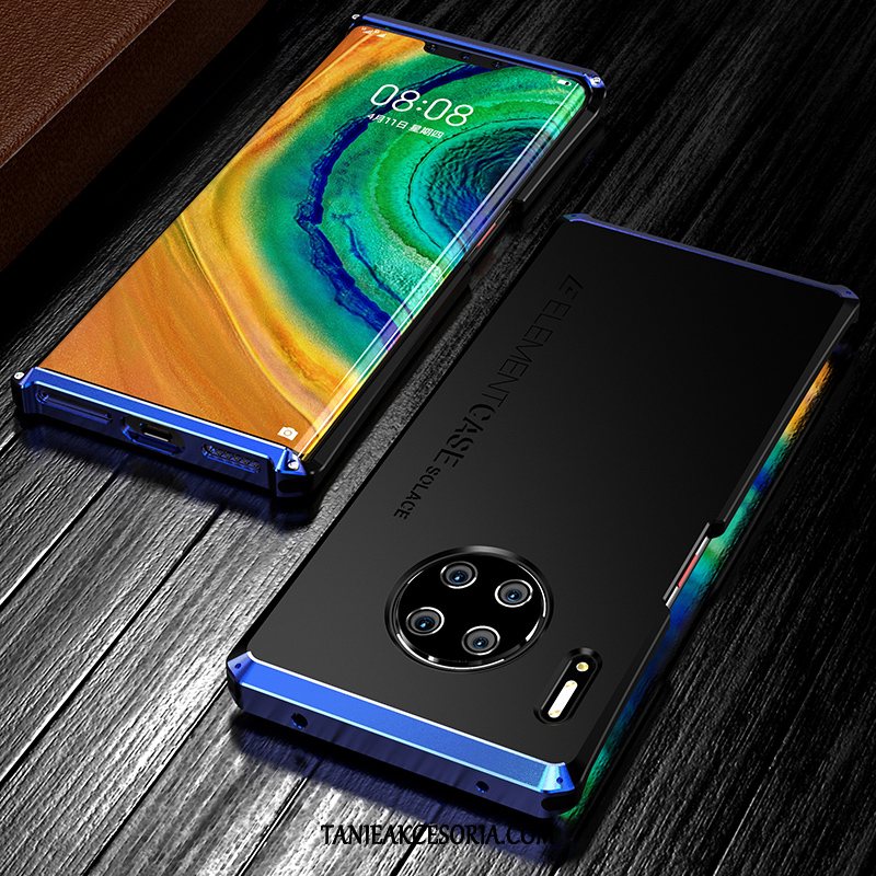 Etui Huawei Mate 30 Pro Metal Telefon Komórkowy Ochraniacz, Futerał Huawei Mate 30 Pro Granica Silikonowe Czarny