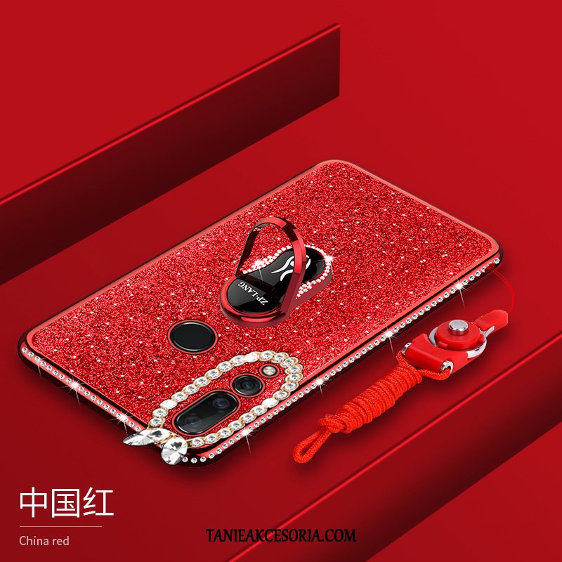 Etui Huawei P Smart+ 2019 Czerwony Przezroczysty Osobowość, Pokrowce Huawei P Smart+ 2019 Telefon Komórkowy Ochraniacz Silikonowe