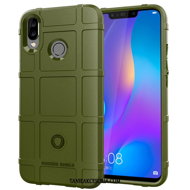 Etui Huawei P Smart 2019 Telefon Komórkowy Antypoślizgowe Zielony, Obudowa Huawei P Smart 2019 Ochraniacz Trzy Mechanizmy Obronne Miękki