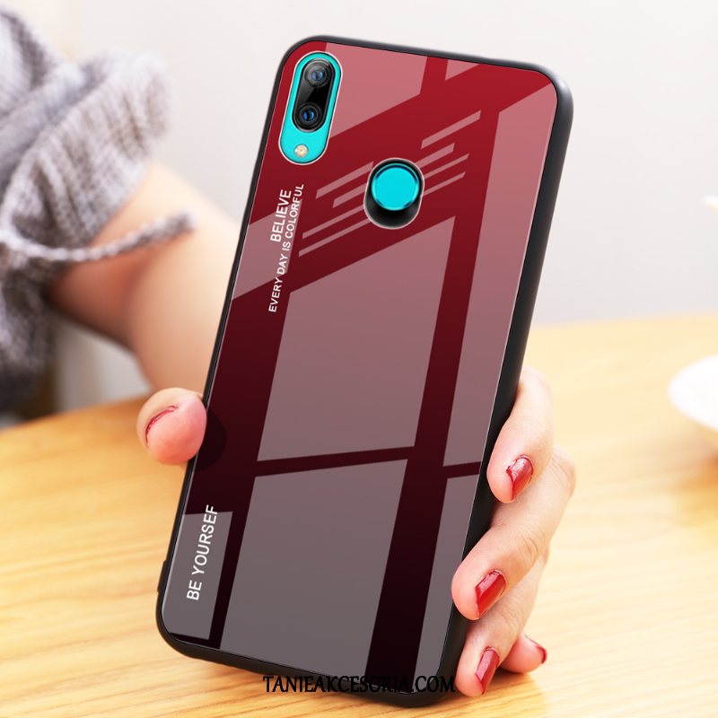 Etui Huawei P Smart 2019 Telefon Komórkowy Miękki Anti-fall, Pokrowce Huawei P Smart 2019 Osobowość Kolor Gradientu Czerwony