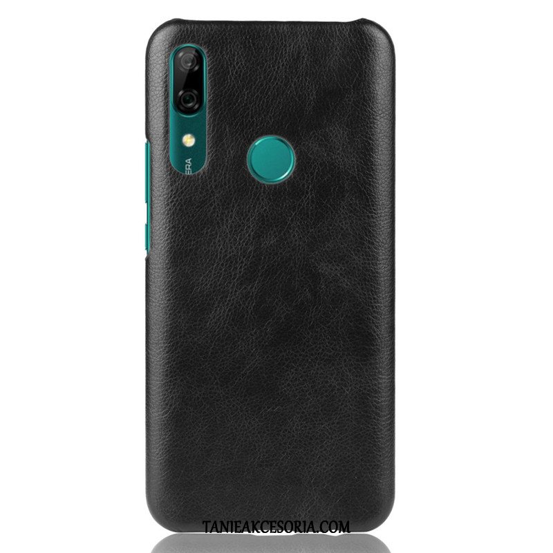 Etui Huawei P Smart Z Czarny Litchi Skóra, Obudowa Huawei P Smart Z Vintage Telefon Komórkowy Anti-fall