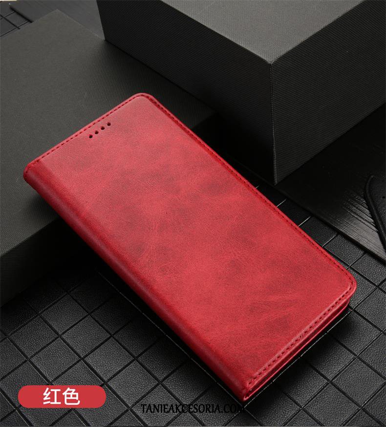 Etui Huawei P20 Pro Skórzany Futerał Telefon Komórkowy Klapa, Obudowa Huawei P20 Pro Karta Czerwony Biznes