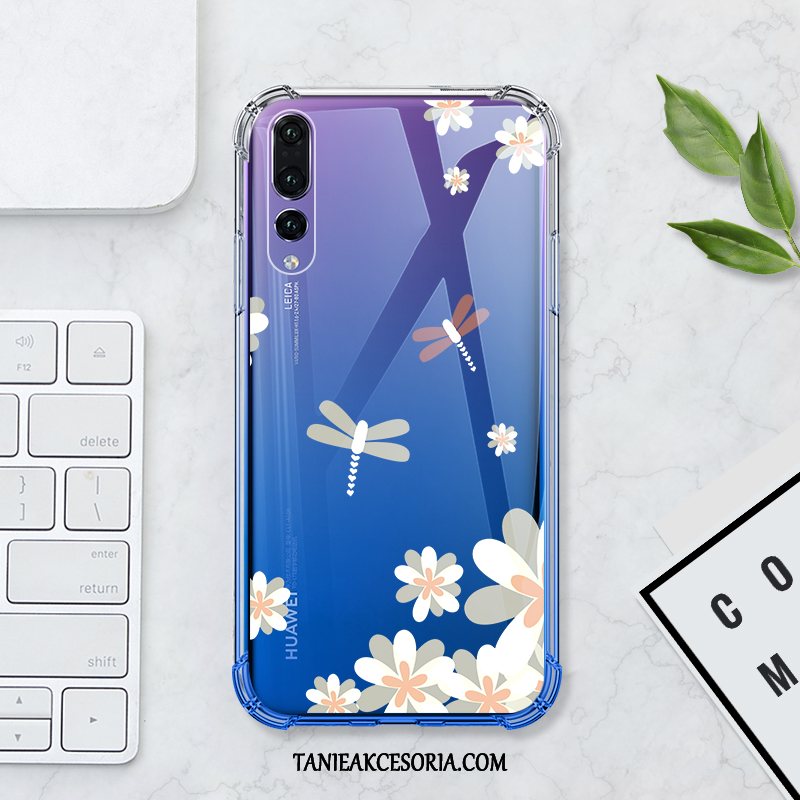 Etui Huawei P20 Pro Zakochani Przezroczysty Balon, Pokrowce Huawei P20 Pro Kwiaty Silikonowe Cienkie