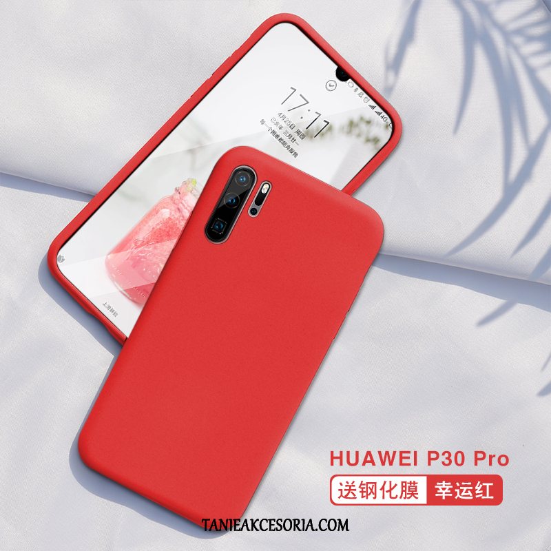 Etui Huawei P30 Pro Silikonowe Tendencja Telefon Komórkowy, Obudowa Huawei P30 Pro Miękki Czerwony