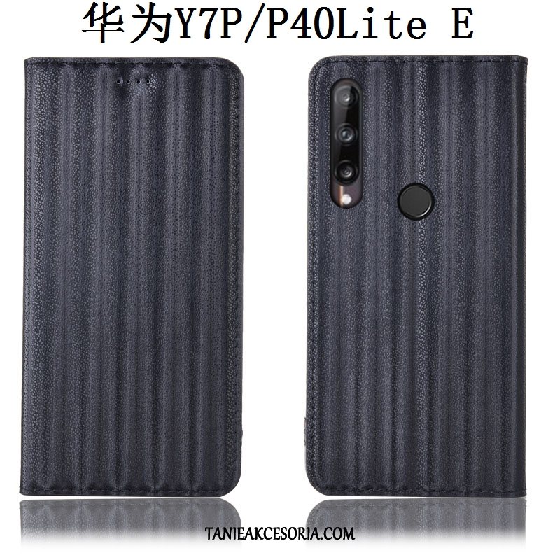 Etui Huawei P40 Lite E Telefon Komórkowy Czarny Ochraniacz, Pokrowce Huawei P40 Lite E Anti-fall Gradient Prawdziwa Skóra