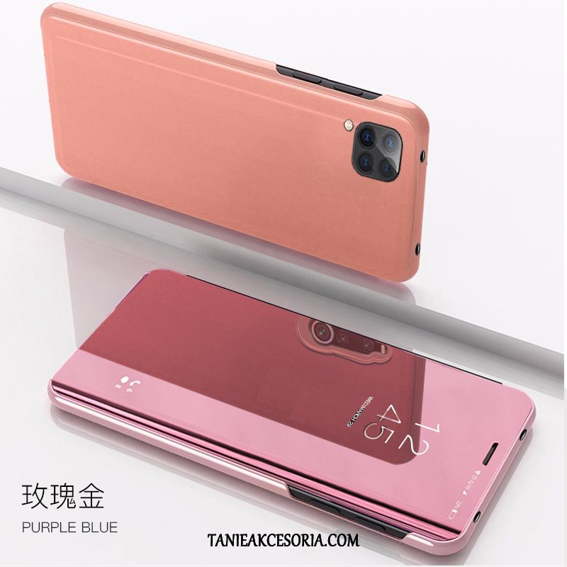 Etui Huawei P40 Lite Lustro All Inclusive Telefon Komórkowy, Futerał Huawei P40 Lite Różowe Złoto Anti-fall Skórzany