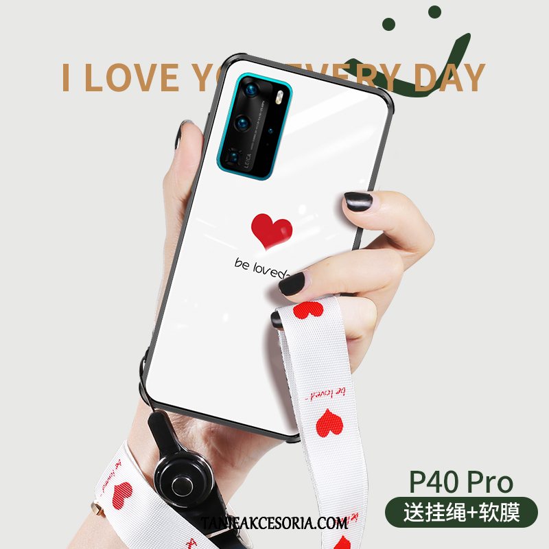 Etui Huawei P40 Pro All Inclusive Zakochani Czarny, Pokrowce Huawei P40 Pro Kreatywne Ochraniacz Telefon Komórkowy
