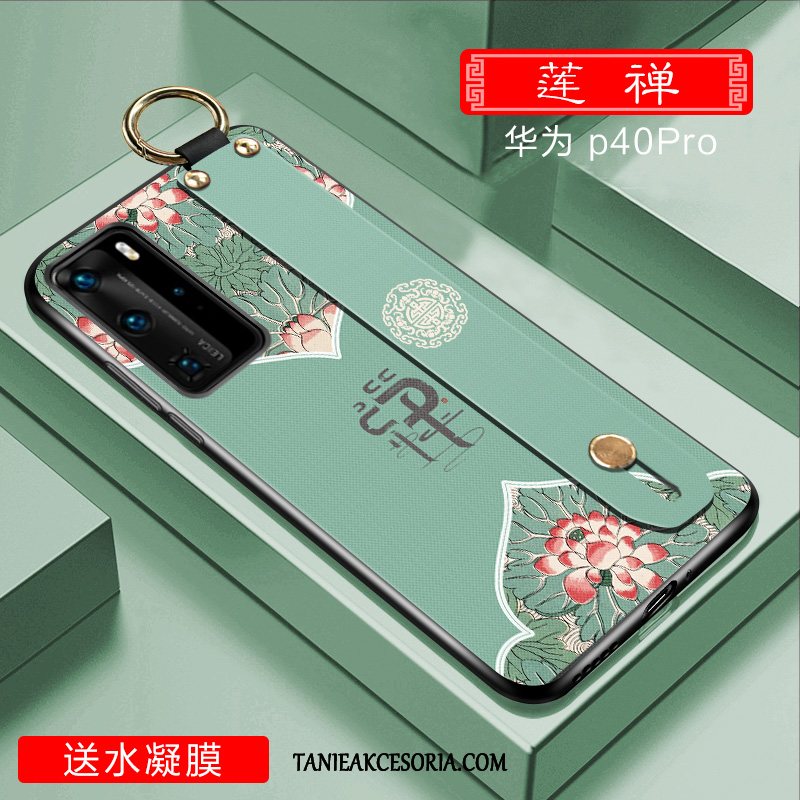 Etui Huawei P40 Pro Nubuku Kreatywne Zielony, Obudowa Huawei P40 Pro Wysoki Koniec Anti-fall Ochraniacz