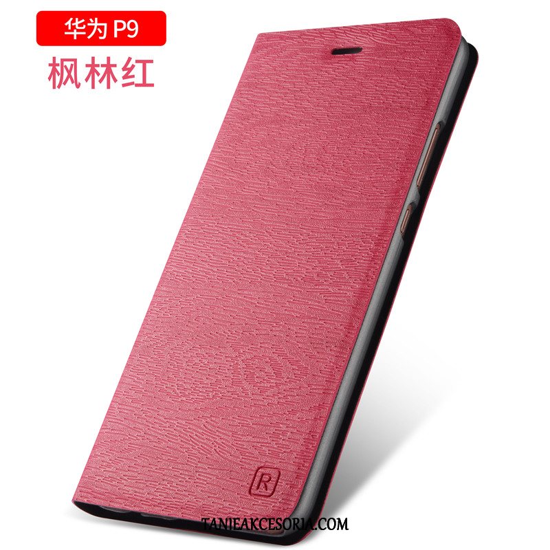 Etui Huawei P9 Ochraniacz Czerwony Skórzany, Futerał Huawei P9 All Inclusive Anti-fall Telefon Komórkowy