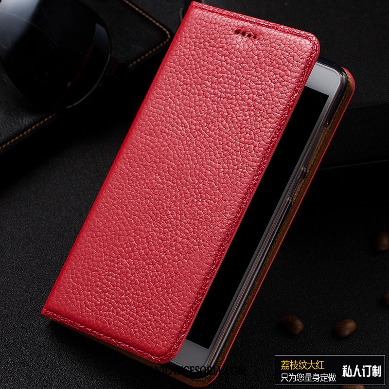 Etui Huawei P9 Plus Skórzany Futerał Czerwony Wzór, Obudowa Huawei P9 Plus Telefon Komórkowy Młodzież Ochraniacz