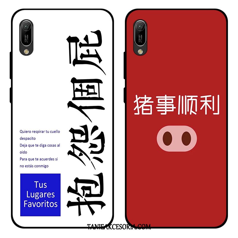 Etui Huawei Y6 2019 Zakochani Miękki Telefon Komórkowy, Obudowa Huawei Y6 2019 Czerwony Silikonowe All Inclusive