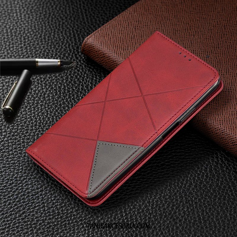 Etui Huawei Y6s Ochraniacz Telefon Komórkowy Skórzany Futerał, Pokrowce Huawei Y6s All Inclusive Czerwony