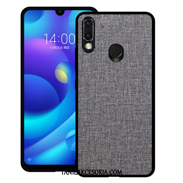 Etui Huawei Y7 2019 Miękki Szary Trudno, Pokrowce Huawei Y7 2019 Płótno Silikonowe Telefon Komórkowy