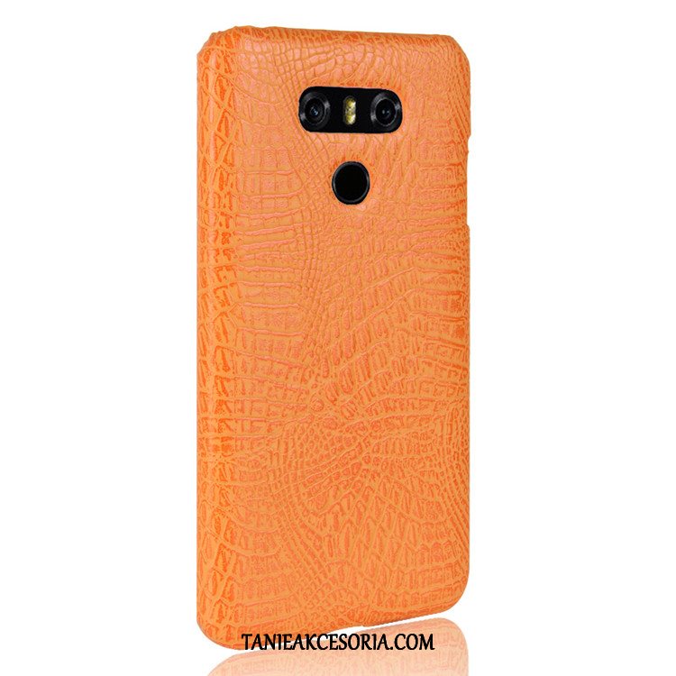 Etui Lg G6 Wzór Krokodyla Ochraniacz Tylna Pokrywa, Futerał Lg G6 Telefon Komórkowy Orange