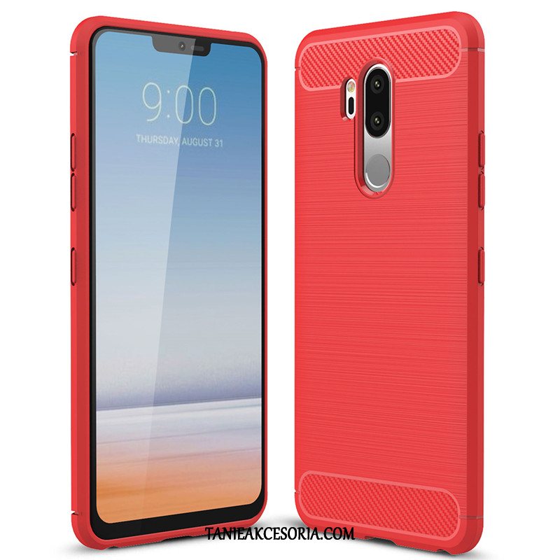 Etui Lg G7 Thinq All Inclusive Tendencja Czerwony, Obudowa Lg G7 Thinq Moda Telefon Komórkowy Włókno