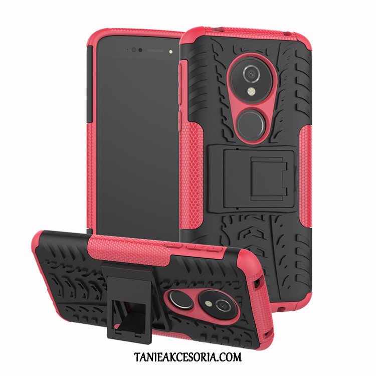 Etui Moto E5 Czerwony Wspornik Telefon Komórkowy, Futerał Moto E5 Ochraniacz