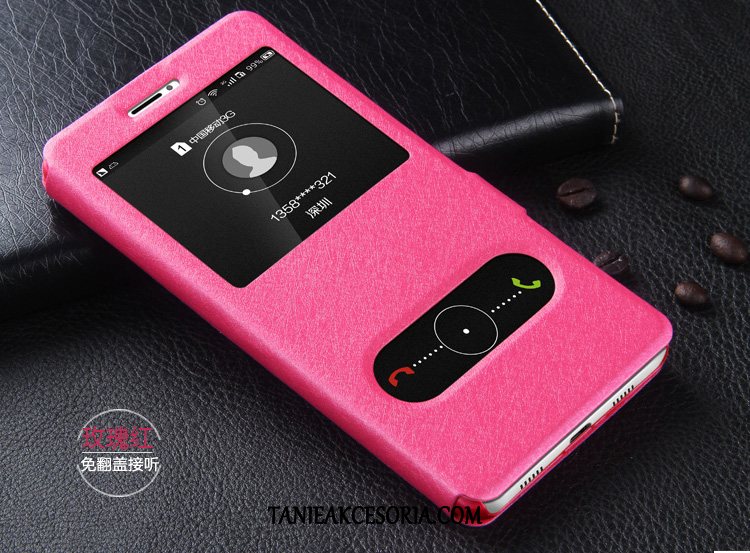 Etui Moto E5 Play Czerwony Telefon Komórkowy Cienka, Obudowa Moto E5 Play Skórzany Futerał Ochraniacz Klapa
