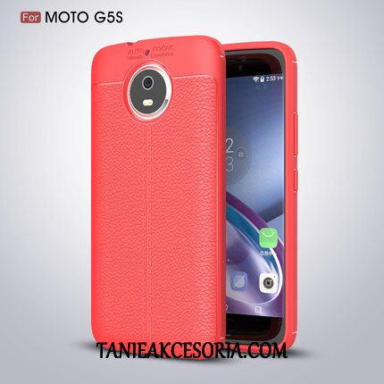 Etui Moto G5s Nowy Jedwab Telefon Komórkowy, Futerał Moto G5s Zielony Czerwony Anti-fall