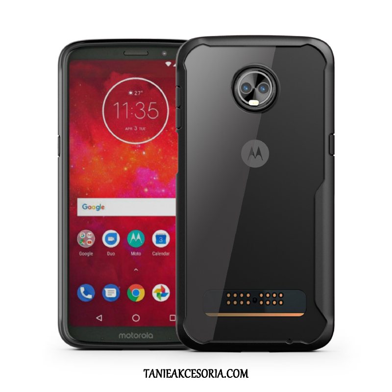 Etui Moto G5s Plus Anti-fall Czarny Telefon Komórkowy, Pokrowce Moto G5s Plus Nowy Przezroczysty