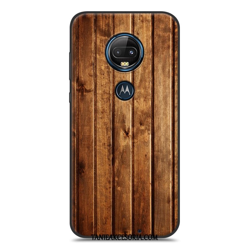 Etui Moto G7 Ochraniacz Miękki Proste, Pokrowce Moto G7 Kreatywne Telefon Komórkowy Brązowy