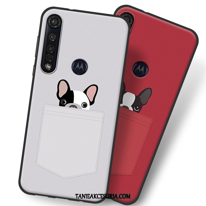 Etui Moto G8 Plus Tendencja Szary Silikonowe, Futerał Moto G8 Plus Telefon Komórkowy Miękki All Inclusive