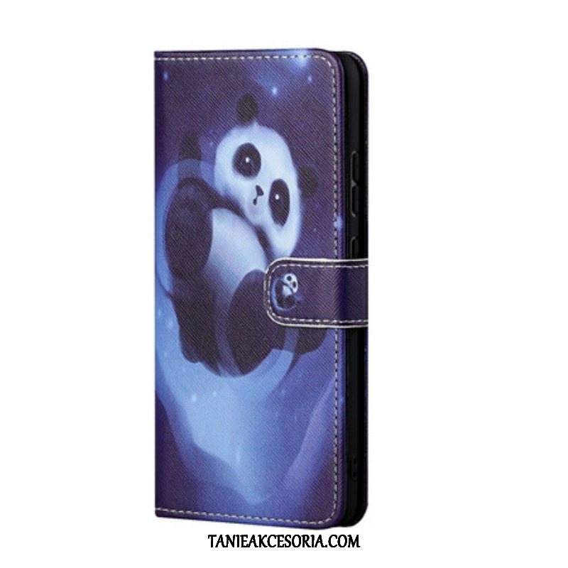 Etui Na Telefon Pokrowce do Poco M3 Pro 5G z Łańcuch Panda Space Ze Smyczą