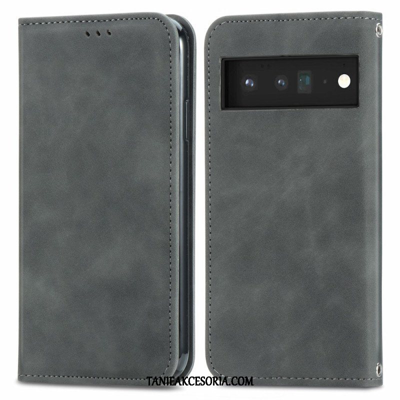 Etui Na Telefon do Google Pixel 6 Pro Etui Folio Dotykowy Design W Stylu Vintage