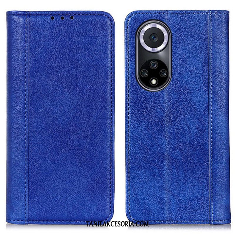 Etui Na Telefon do Honor 50 Etui Folio Elegancka Dwoina Skóry Liczi