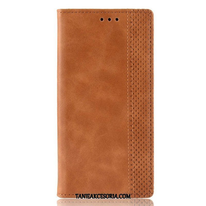 Etui Na Telefon do Samsung Galaxy A42 5G Etui Folio Stylizowany Efekt Skóry W Stylu Vintage