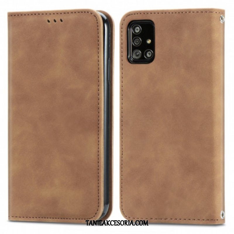 Etui Na Telefon do Samsung Galaxy A51 5G Etui Folio Sztuczna Skóra W Stylu Vintage