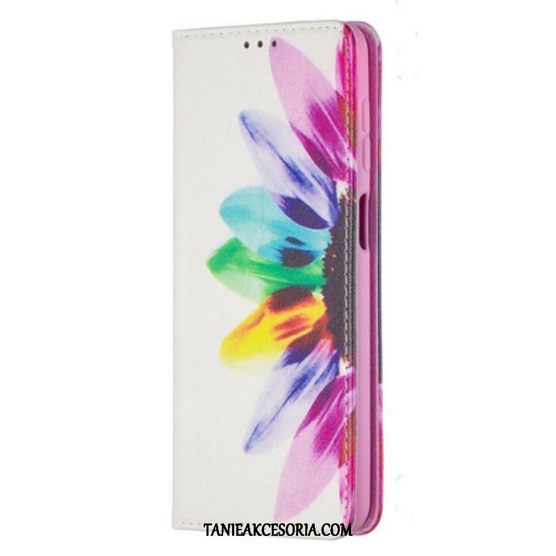 Etui Na Telefon do Samsung Galaxy M12 / A12 Etui Folio Akwarela Kwiat