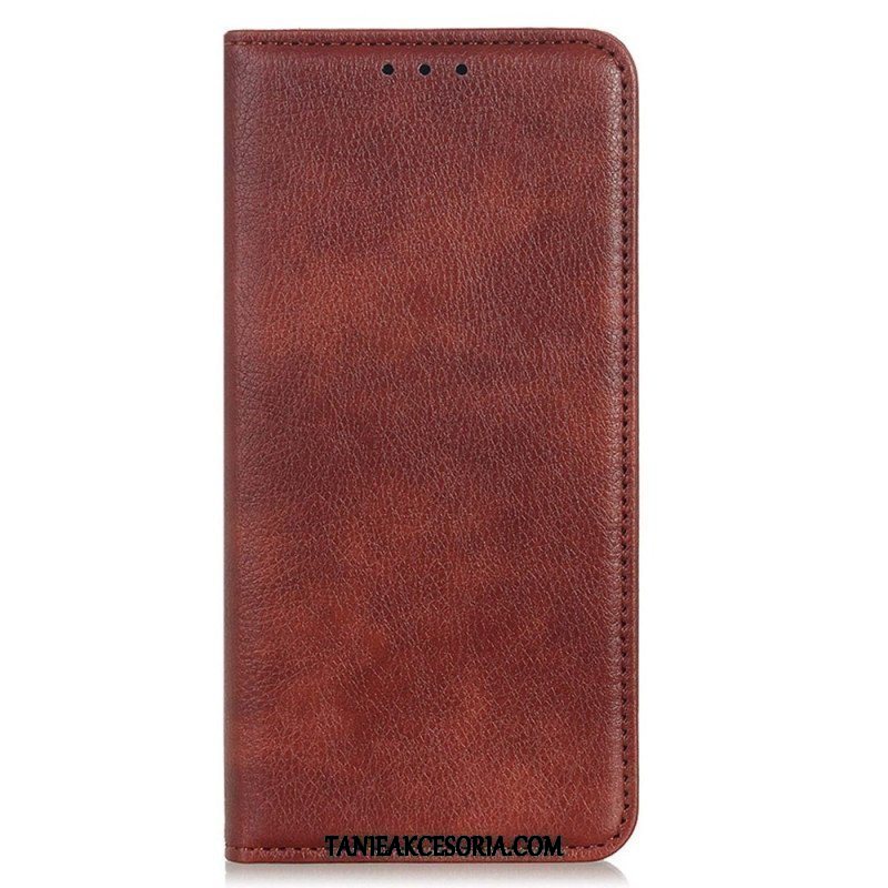 Etui Na Telefon do Samsung Galaxy M13 Etui Folio Skóra Dwoinowa Liczi