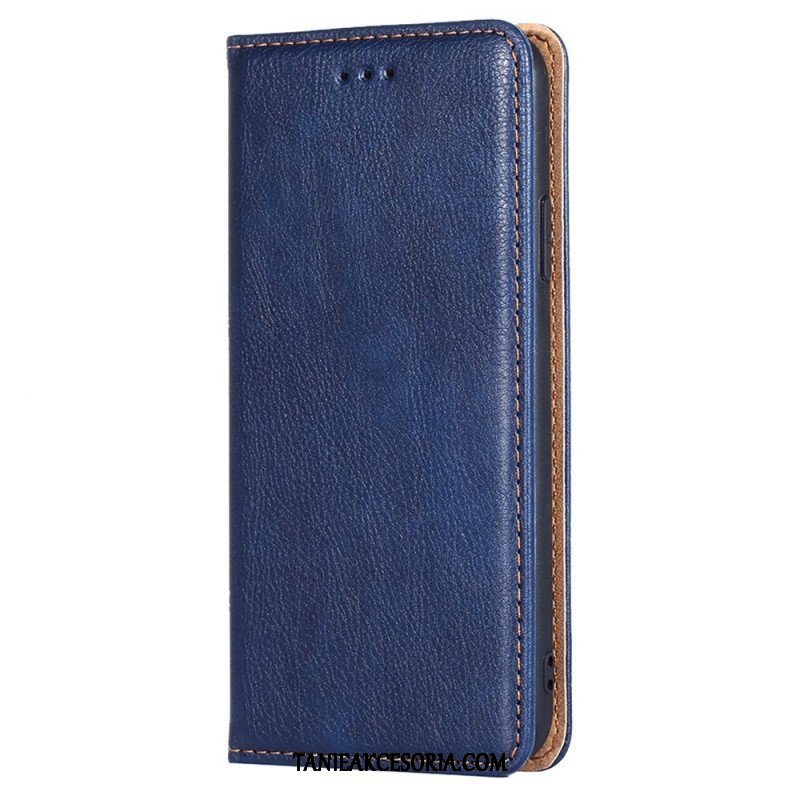 Etui Na Telefon do Xiaomi Redmi Note 12 5G Etui Folio Przeszycia Ze Sztucznej Skóry