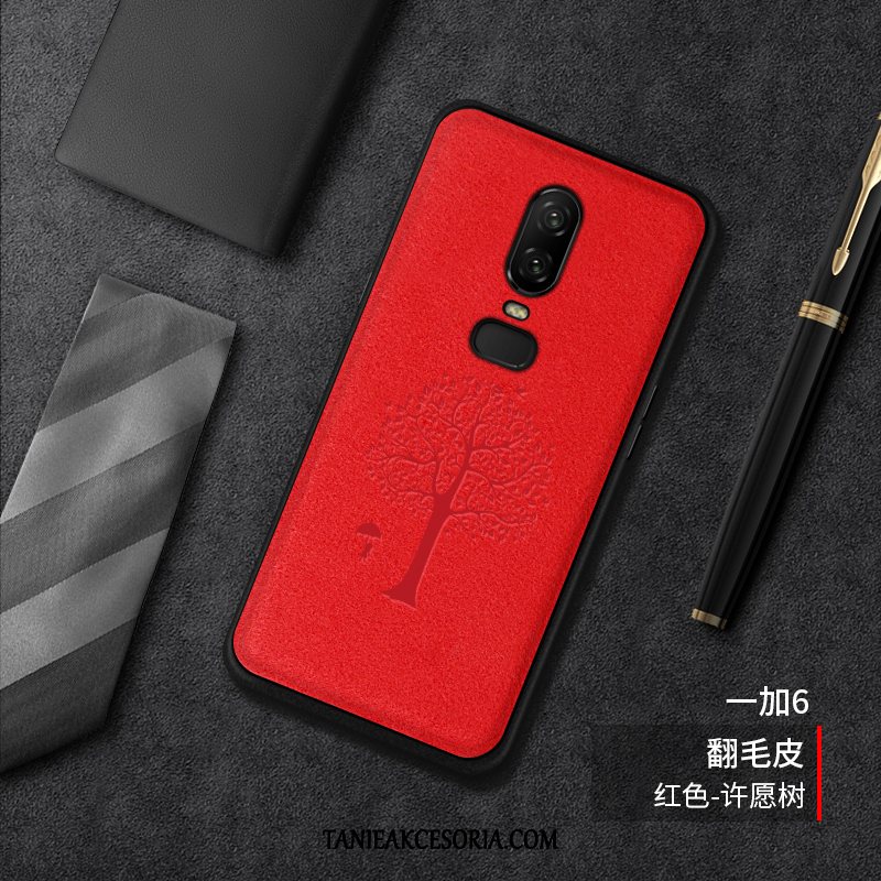 Etui Oneplus 6 Filmy Czerwony All Inclusive, Obudowa Oneplus 6 Wysoki Koniec Moda Oddychające