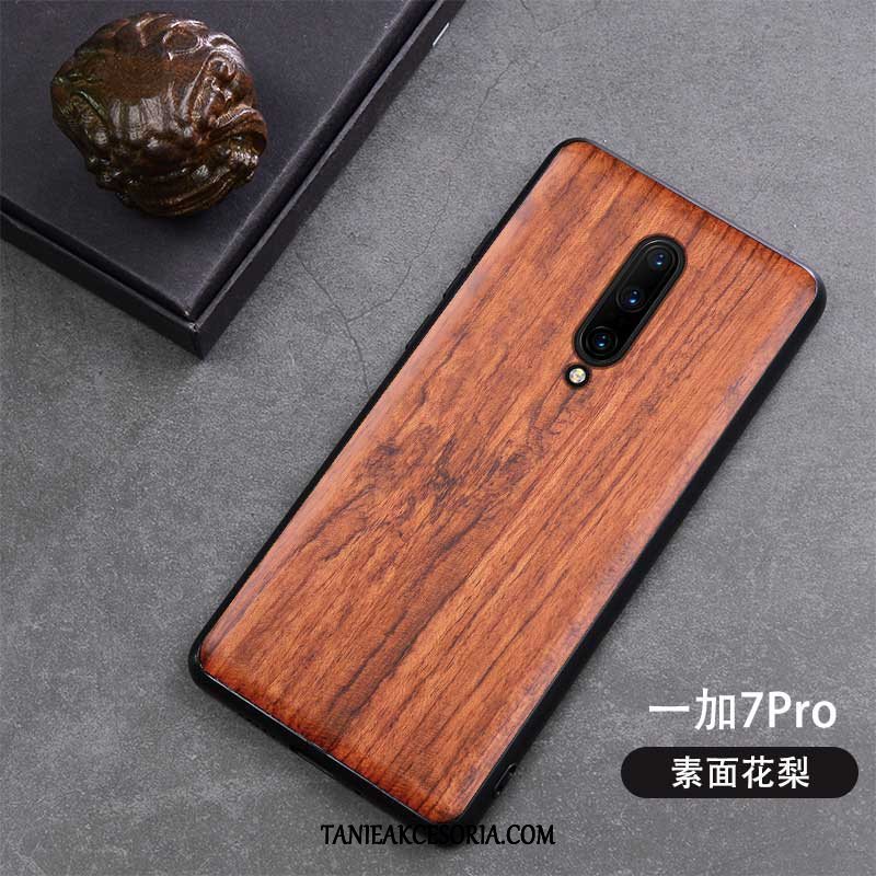 Etui Oneplus 7 Pro Vintage Z Litego Drewna Kreatywne, Futerał Oneplus 7 Pro Drewniany Ochraniacz All Inclusive Braun