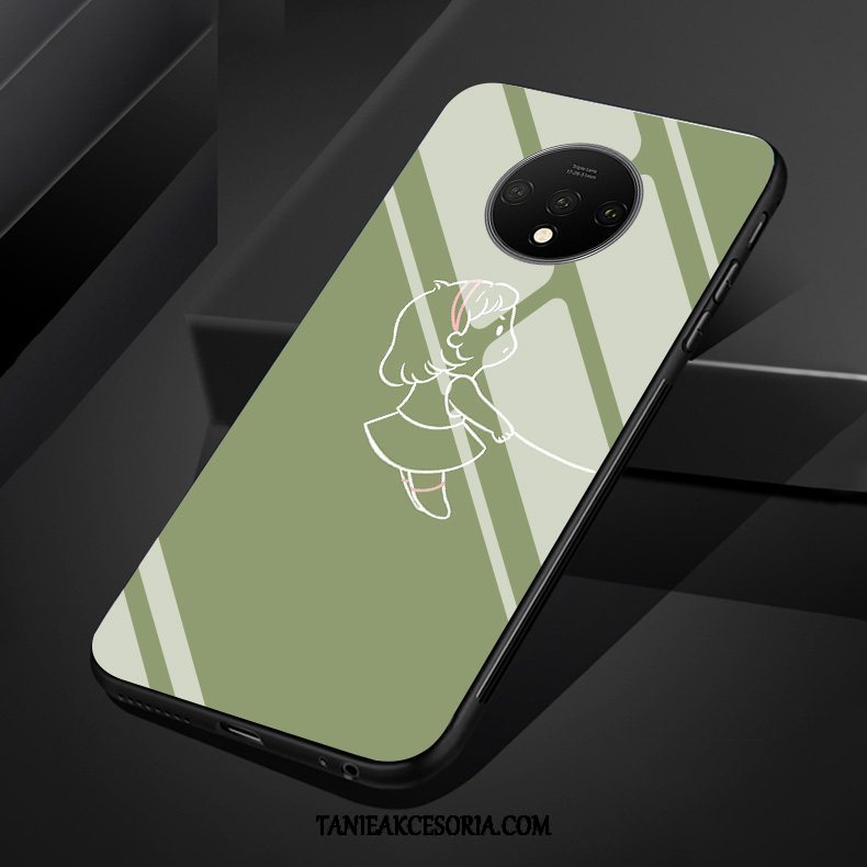 Etui Oneplus 7t Ochraniacz Telefon Komórkowy Silikonowe, Futerał Oneplus 7t Zielony Zakochani Szkło