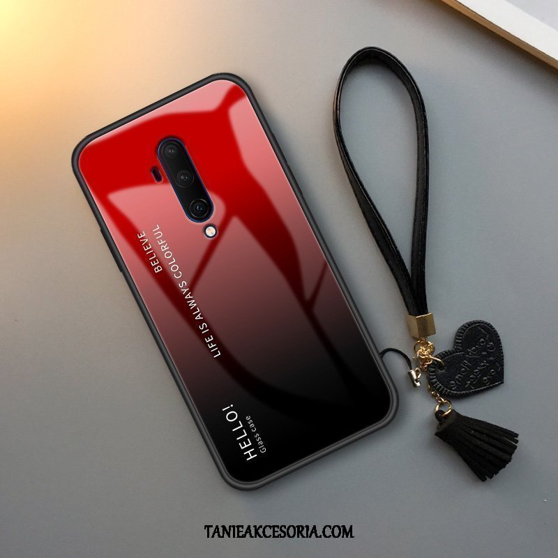 Etui Oneplus 7t Pro Anti-fall Gradient Czerwony Netto, Pokrowce Oneplus 7t Pro Miękki Telefon Komórkowy Czerwony