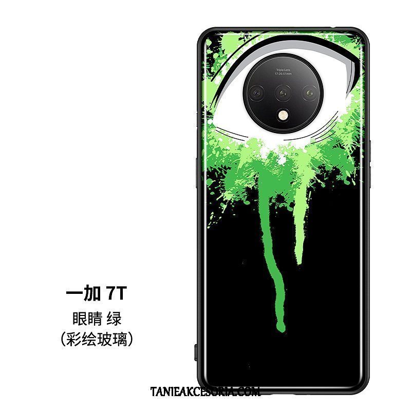 Etui Oneplus 7t Szkło Telefon Komórkowy Kreatywne, Obudowa Oneplus 7t Silikonowe Tendencja Zielony