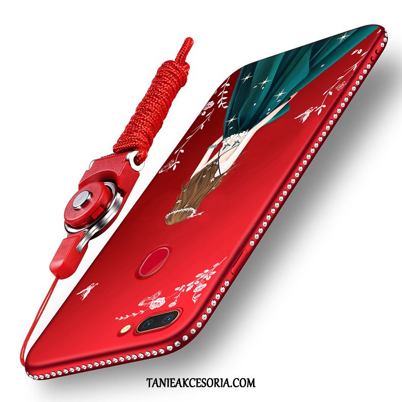 Etui Oppo R15 Pro Czerwony Anti-fall All Inclusive, Pokrowce Oppo R15 Pro Silikonowe Nubuku Telefon Komórkowy
