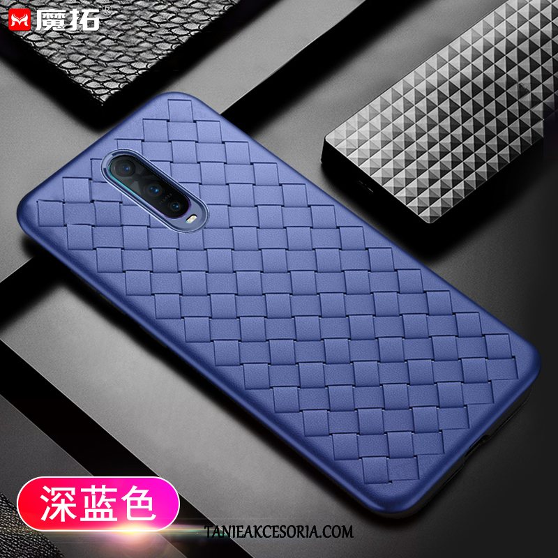 Etui Oppo R17 Pro All Inclusive Nubuku Skórzany Futerał, Pokrowce Oppo R17 Pro Silikonowe Niebieski Telefon Komórkowy