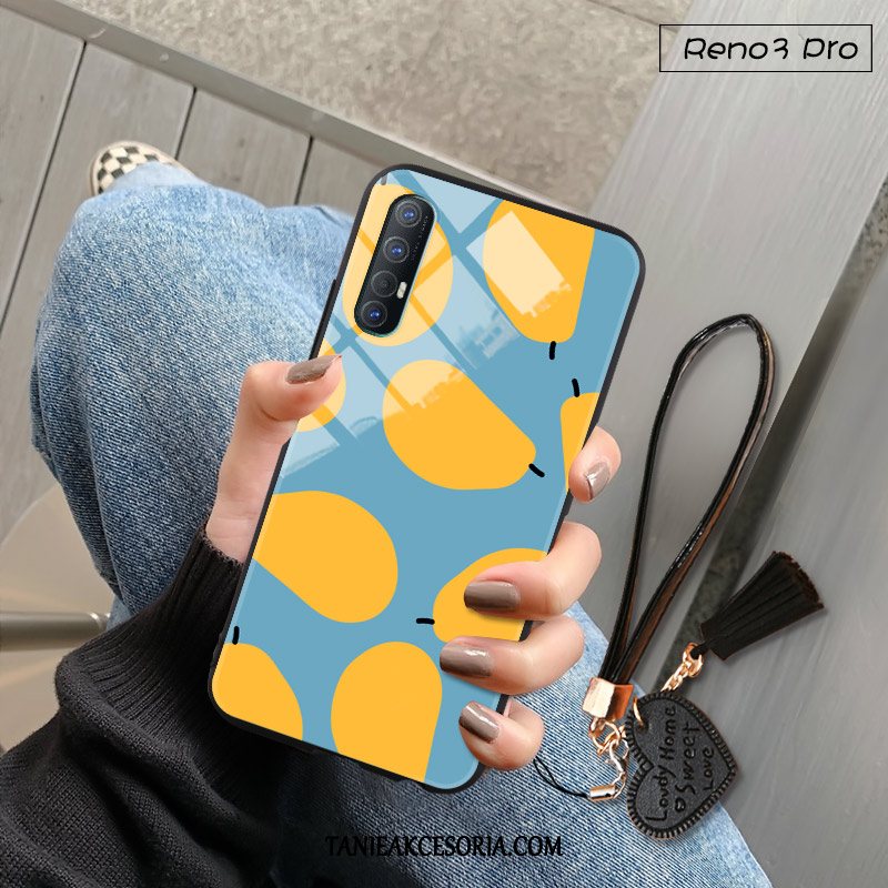 Etui Oppo Reno 3 Pro Szkło Wiszące Ozdoby Świeży, Obudowa Oppo Reno 3 Pro Czerwony Netto Ochraniacz Kreskówka